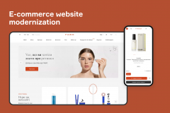 E-commerce website modernization